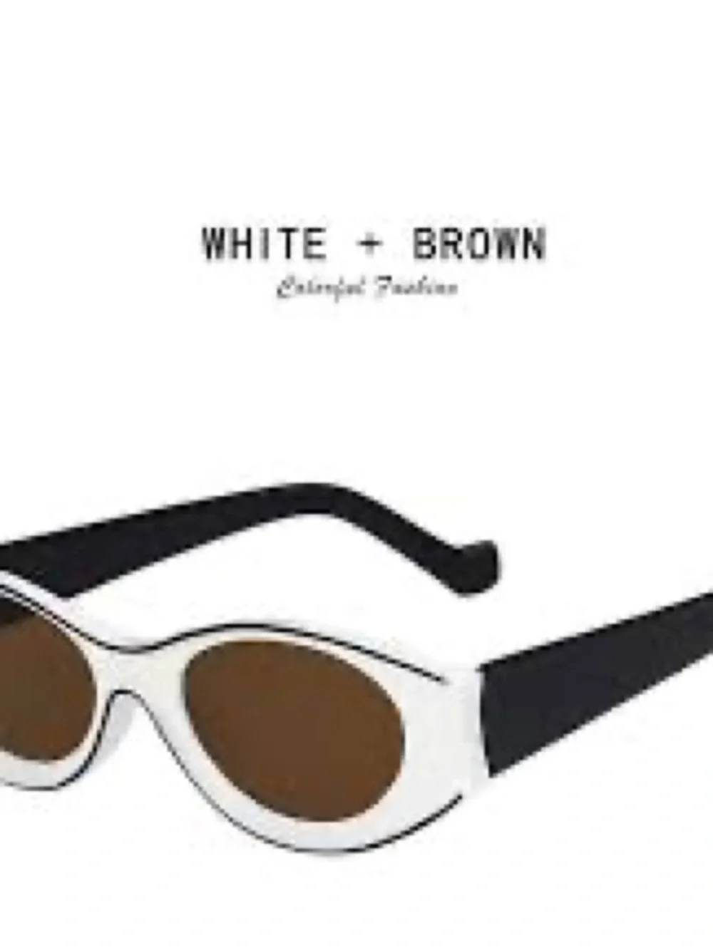 White Cat-Eye Sunglasses - Women's Fashion Shades
